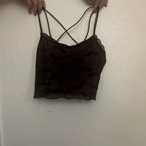 Black and purple halloween crop top